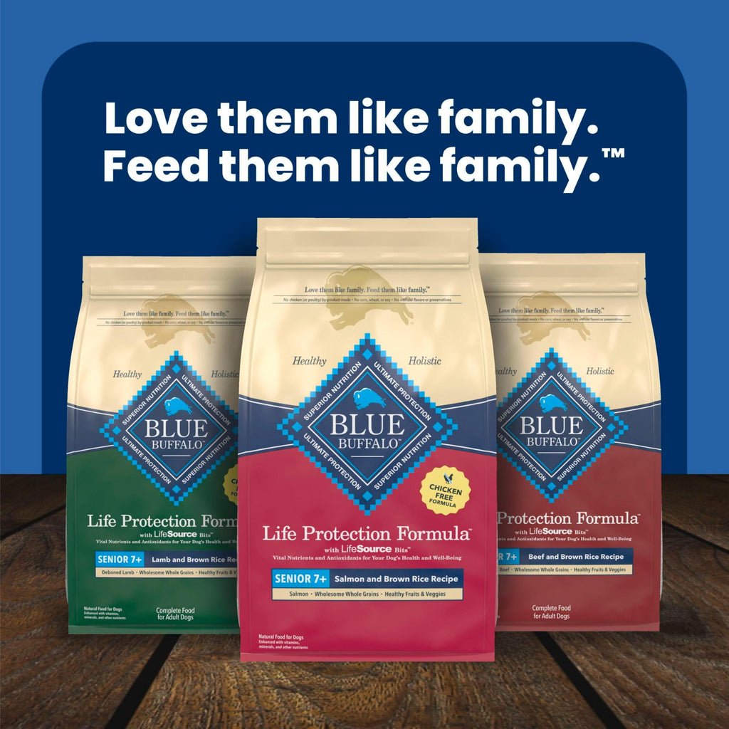 Salmon Senior Dry Dog Food, 30 lb U859544