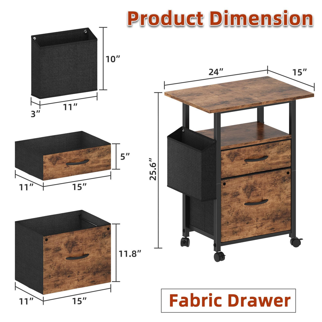 2 Drawer Mobile File Cabinet M499552