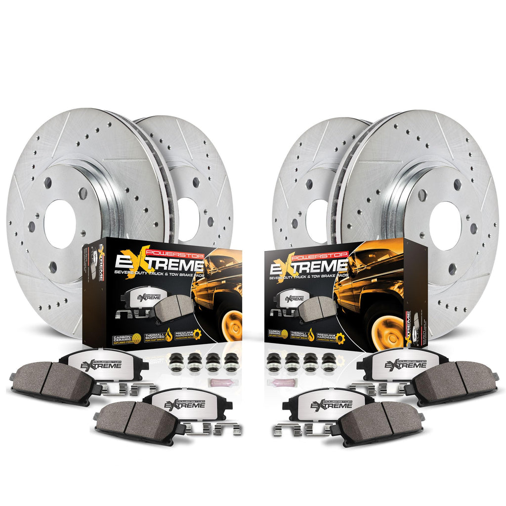 Front & Rear Brake Pad & Rotor Kit A307983