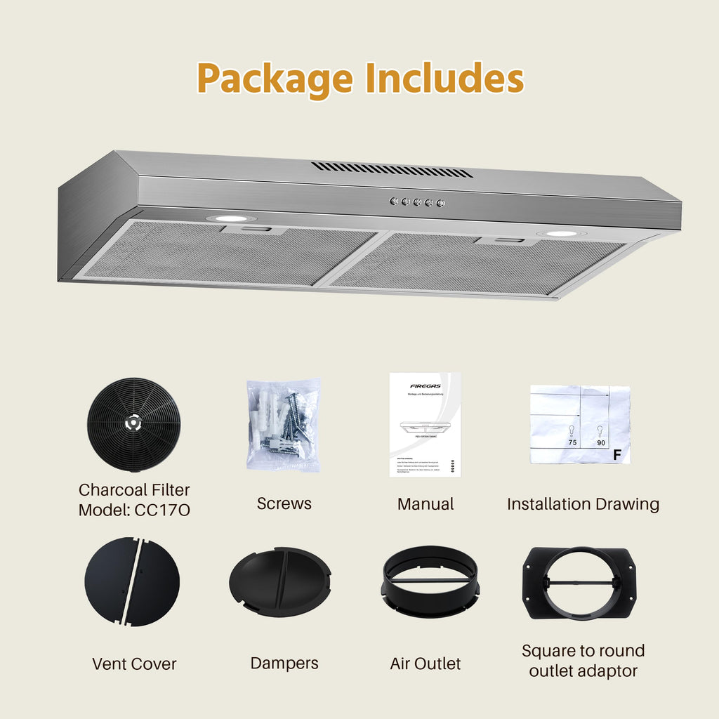 30 Inch Under Cabinet Range Hood V91954