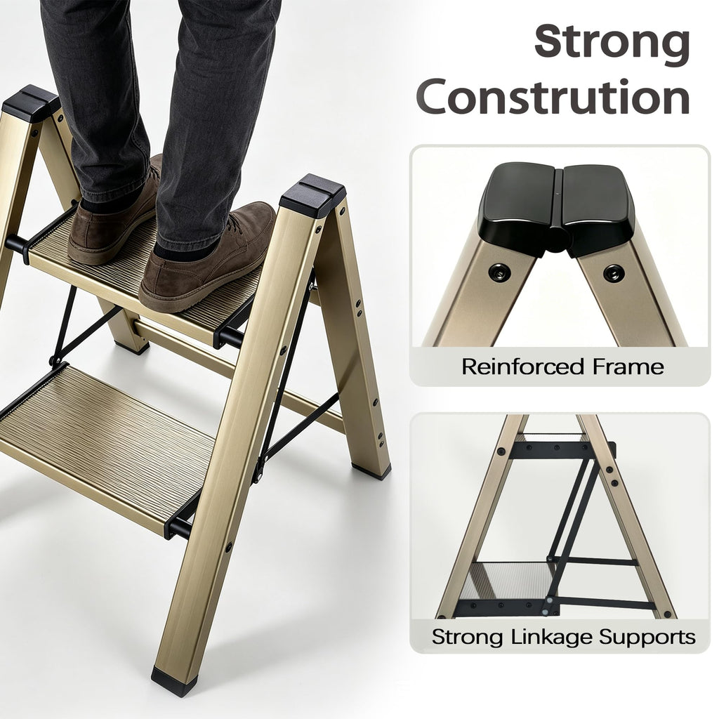 Foldable Aluminum Step Stool X97585