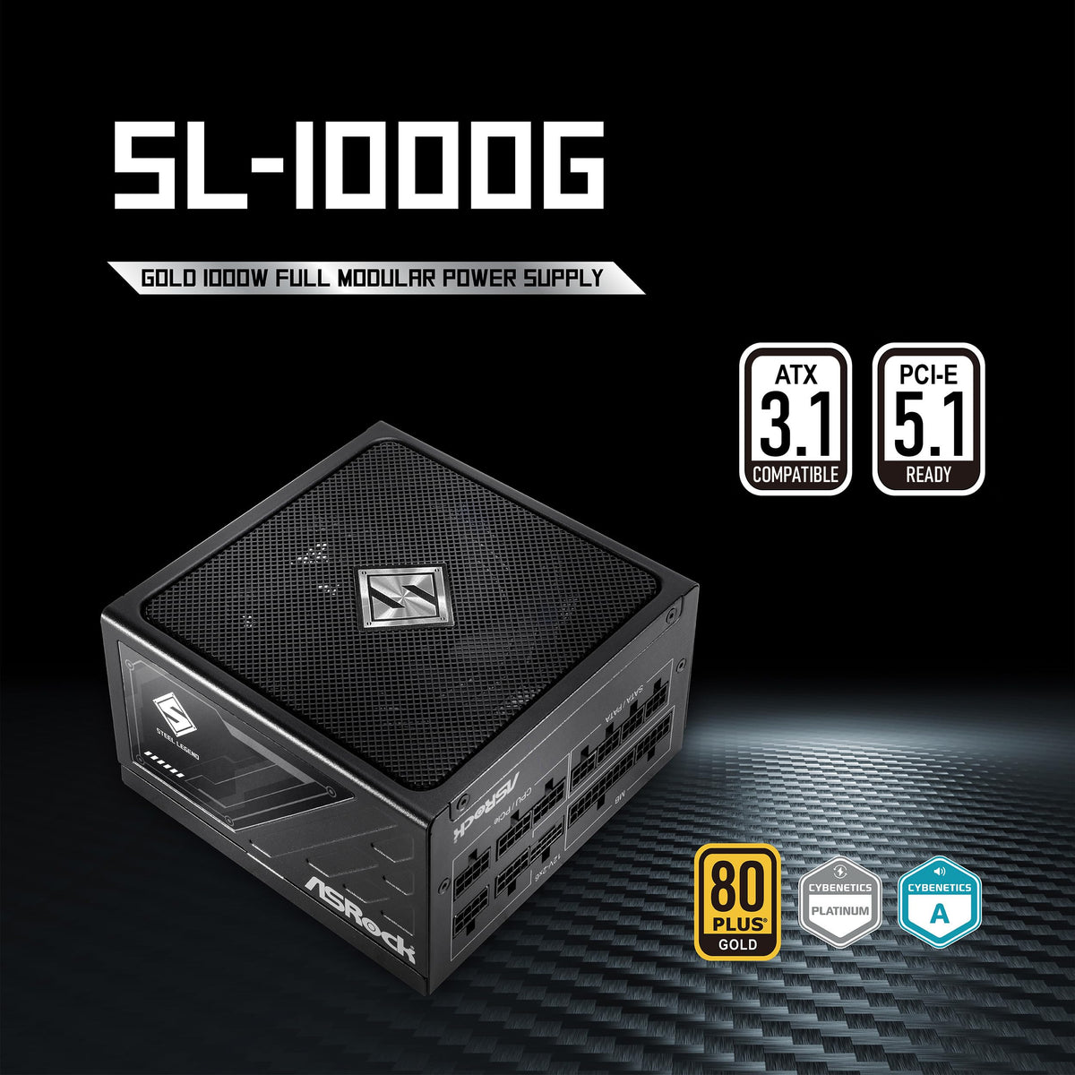 1000W 80 Plus Gold Full Modular Power Supply I686