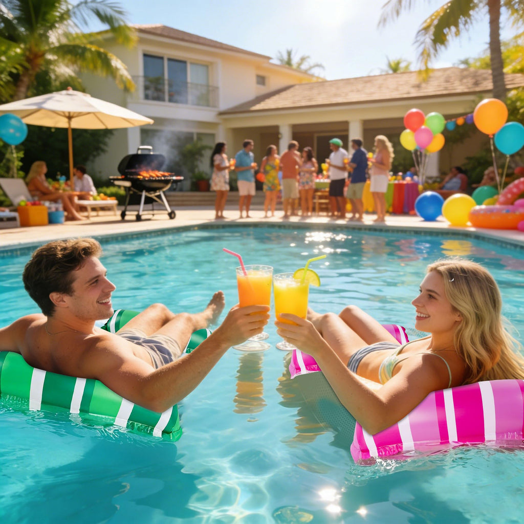 4 Pack Inflatable Pool Float Hammocks H314941