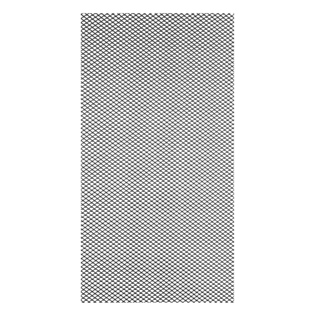 40" x 13" Black Aluminum Diamond Hole Mesh Sheet X5437