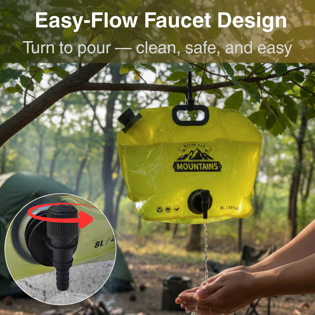 2 Gallon Collapsible Water Container with Spout P176182