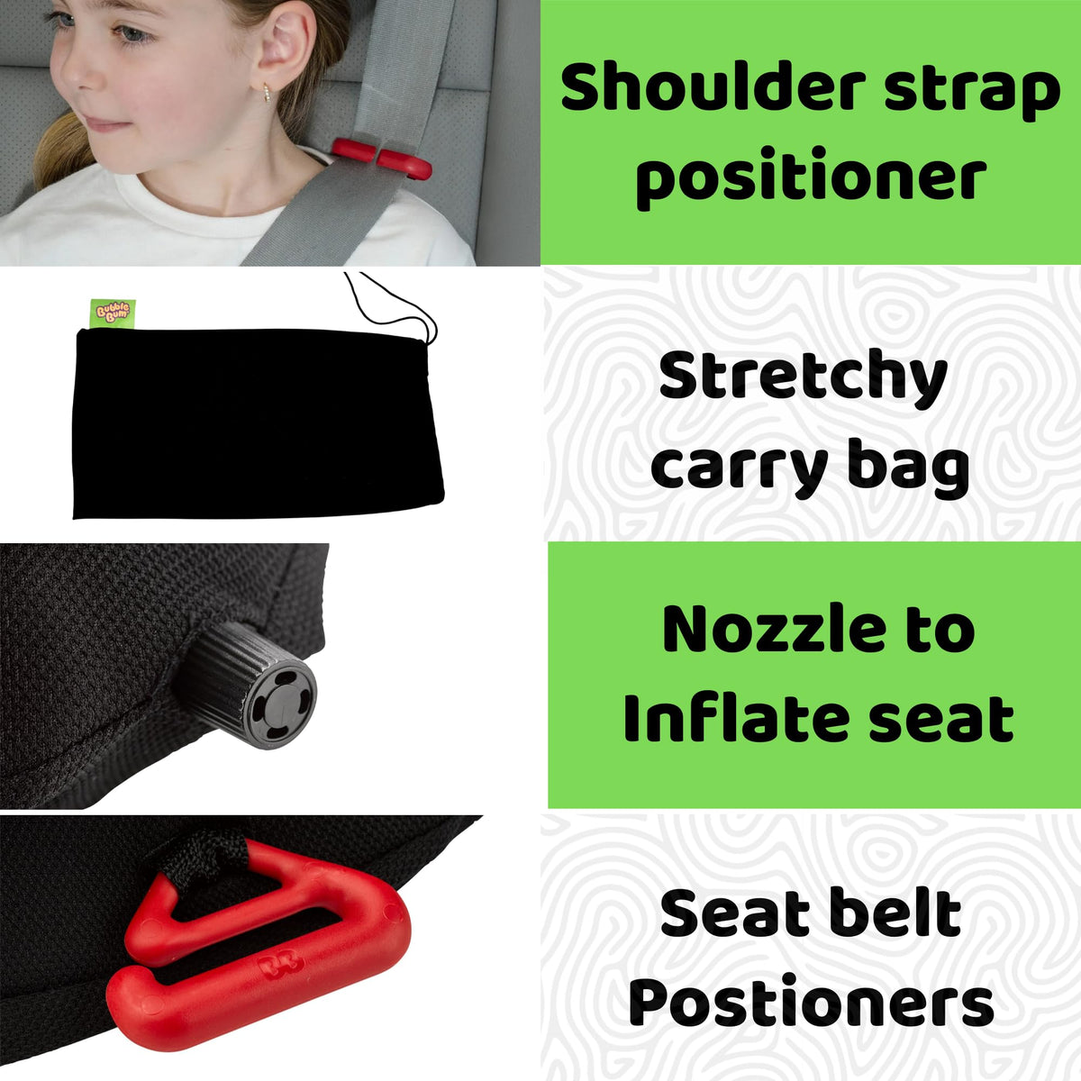Inflatable Backless Booster Car Seat U40920