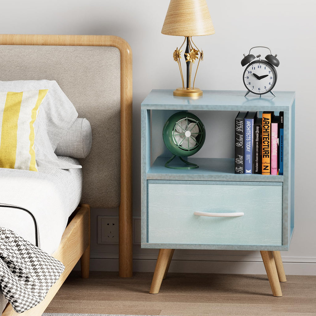 Blue Kids Nightstand with Drawer R22449