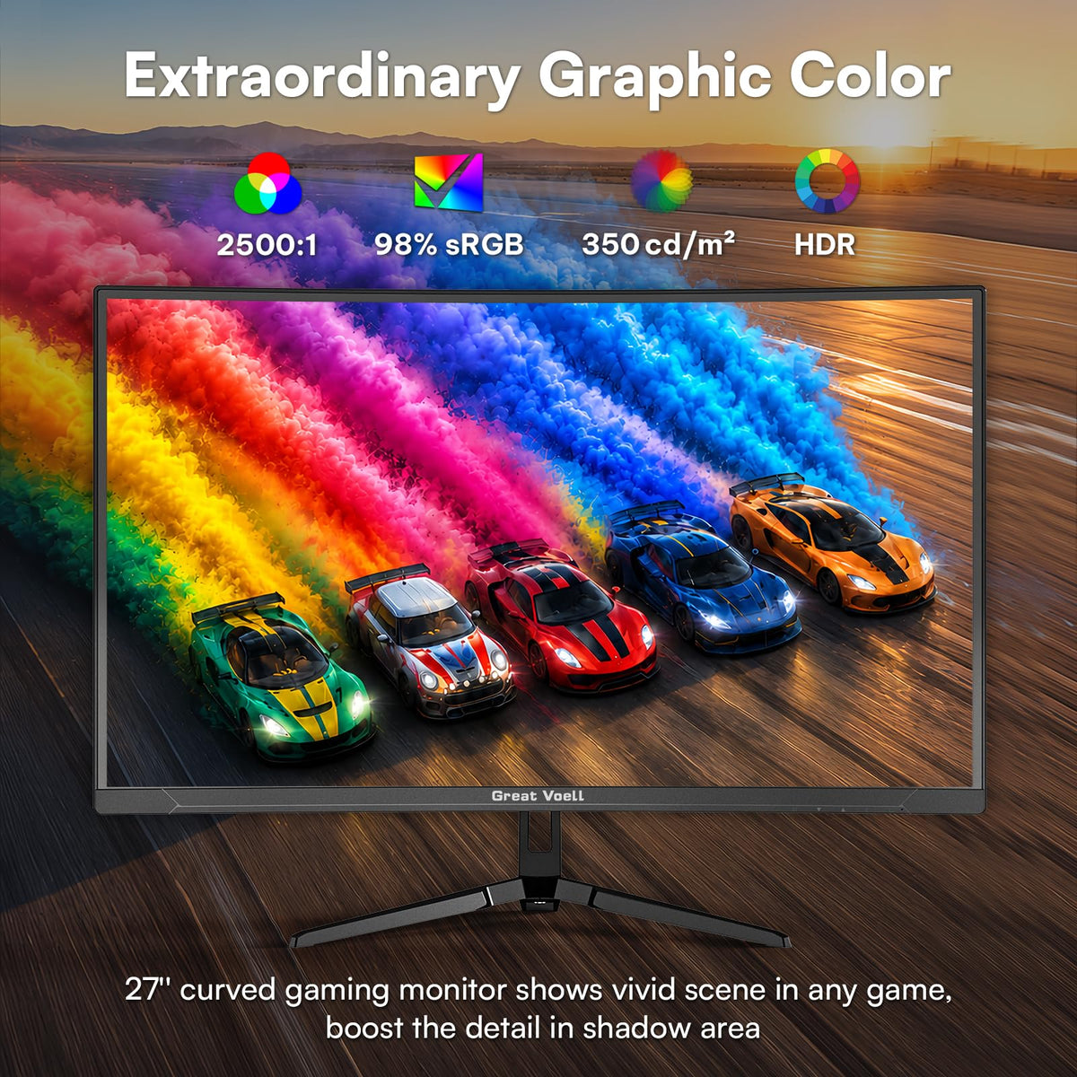 27 Inch 240Hz Curved Gaming Monitor 2K QHD L6780