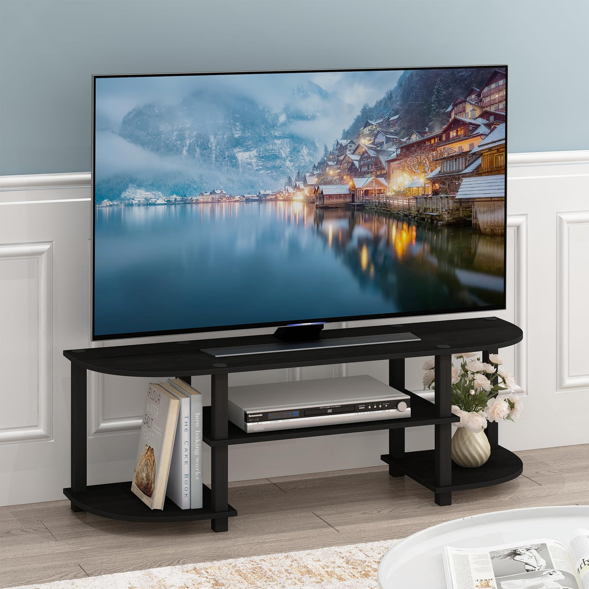 Black 3-Tier TV Stand M5179