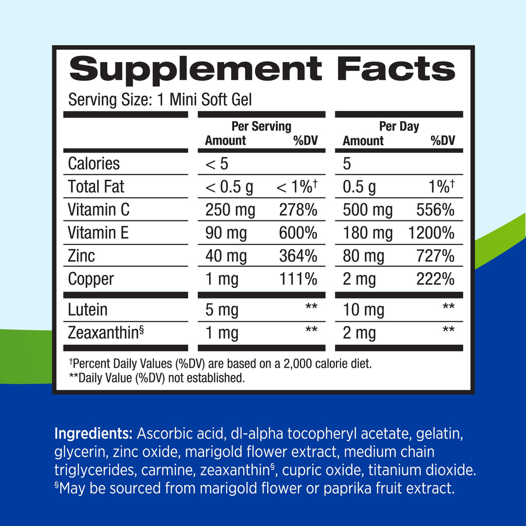 Lutein & Zeaxanthin Eye Vitamins 60 Softgel J625