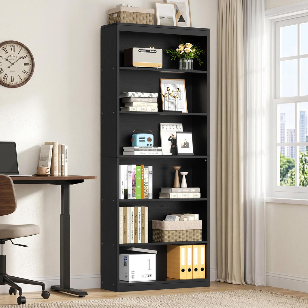 71" H Tall Wood Bookshelf T74042