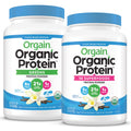Organic Vegan Protein Powder + Greens, Creamy Chocolate Fudge, Vanilla Bean I6075