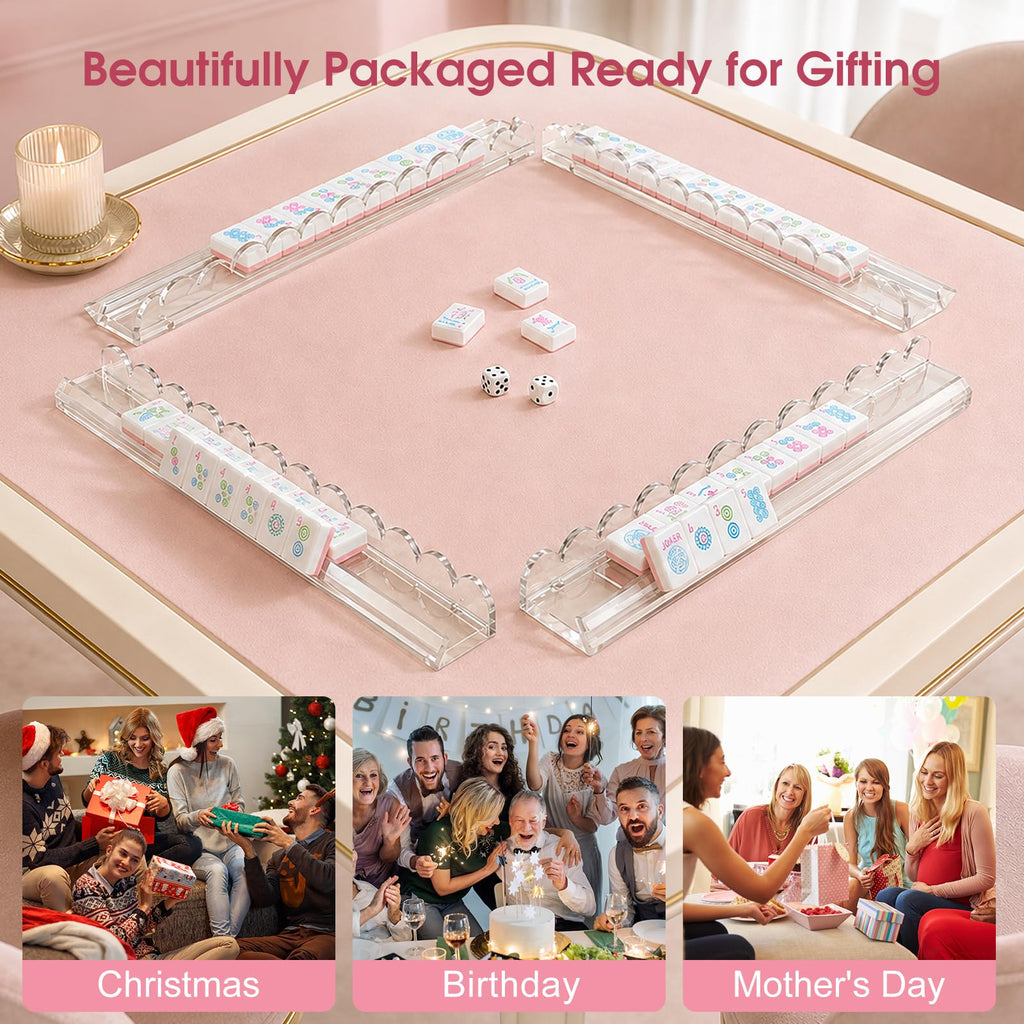Mahjong Racks with Magnetic Pushers E620155
