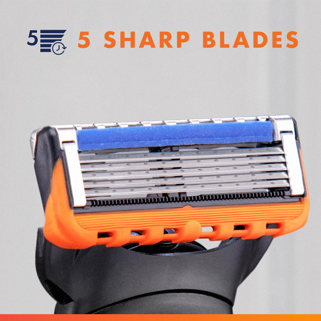 5-Blade Razor Refills with Precision Trimmer, 6 Count V4560