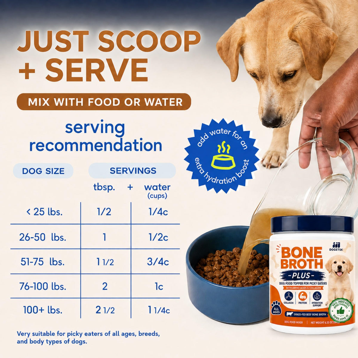 Doggy Nutritious Beef Bone Soup Supplement B36290