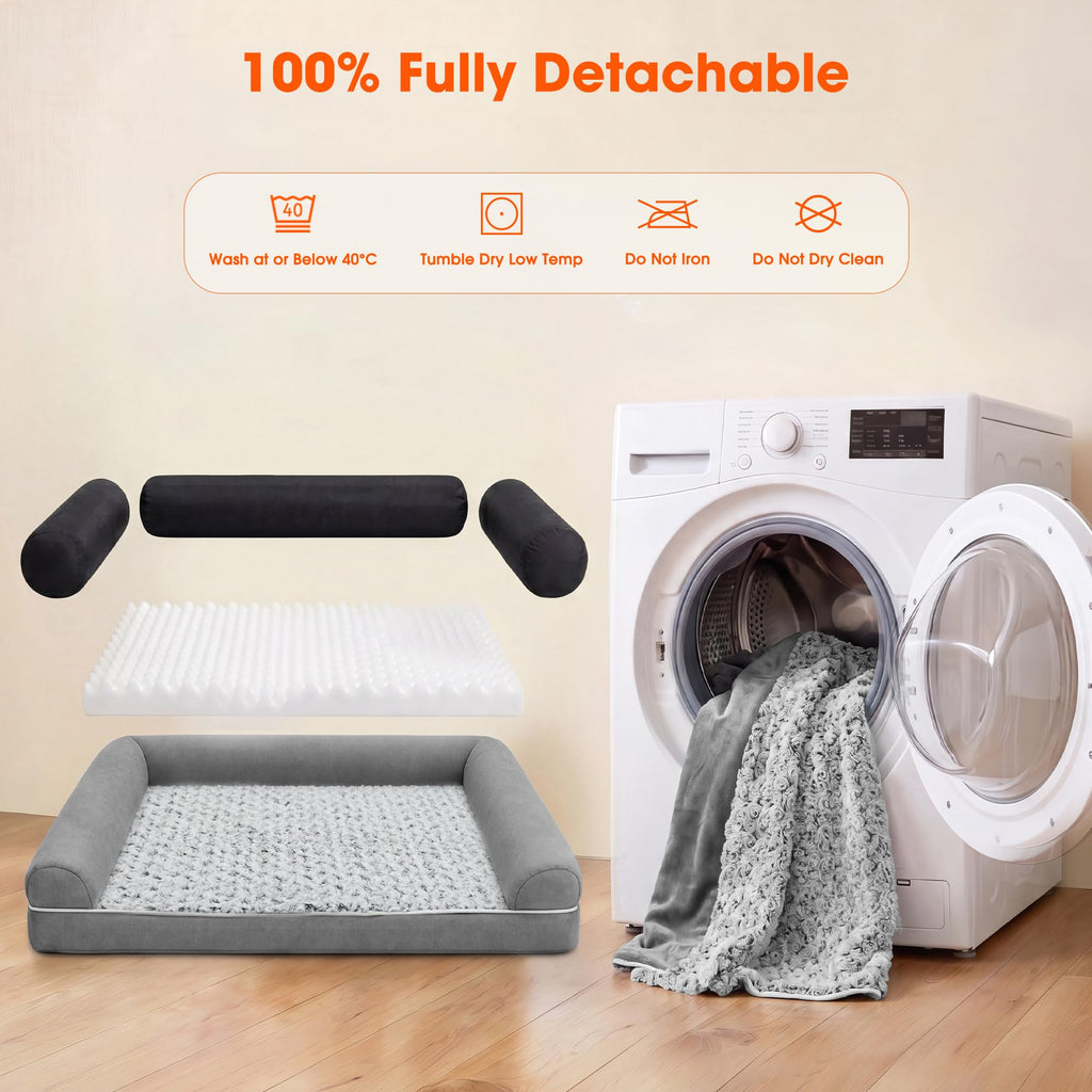 Waterproof Short Plush Orthopedic Dog Bed V864571