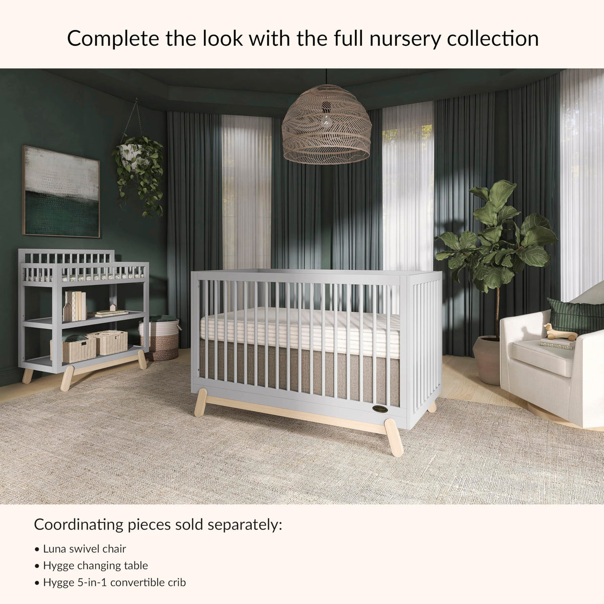 Baby Changing Table with Safety Rails and Storage Shelves W805