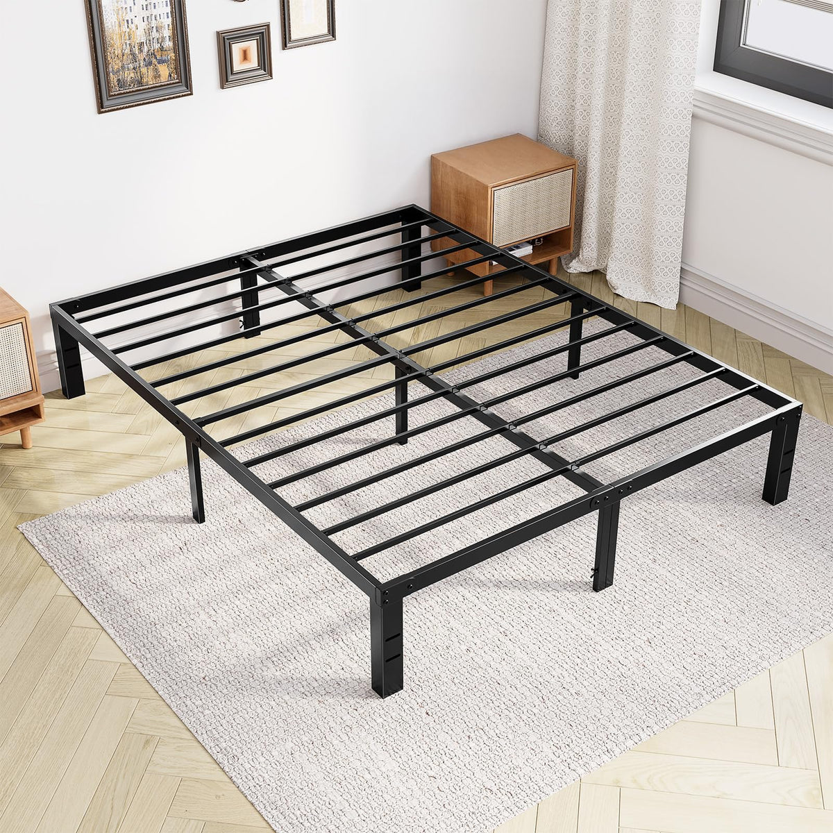 Full 12 Inch Metal Platform Bed Frame I92510