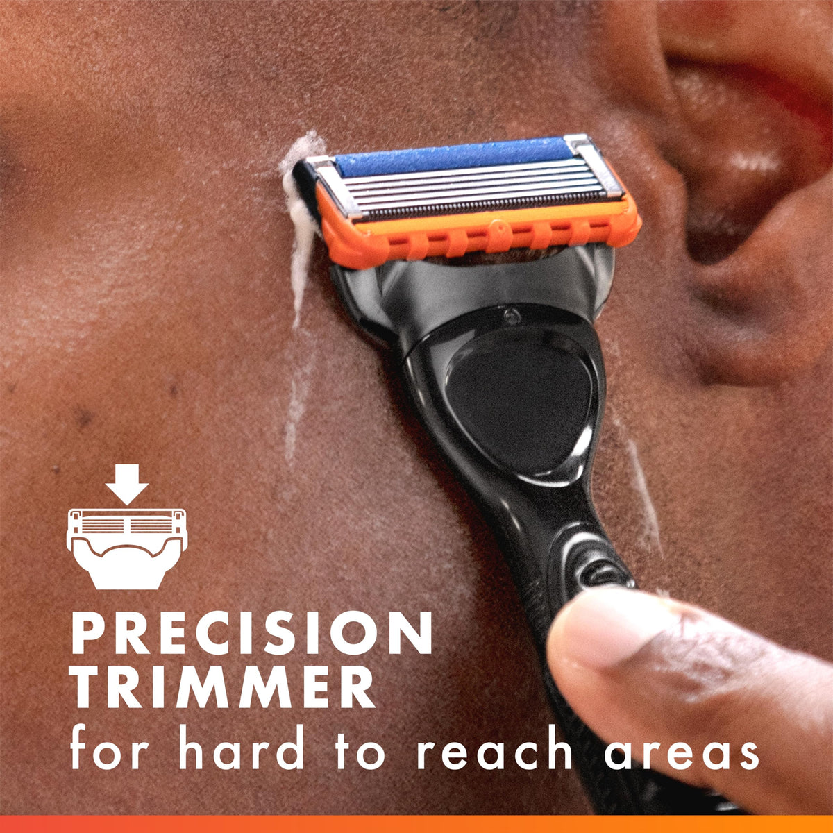 5-Blade Razor Refills with Precision Trimmer, 6 Count V4560