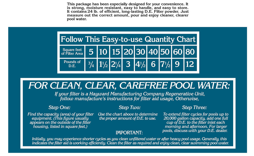 24-Pounds Diatomaceous Earth Pool Filter Powder Z376503