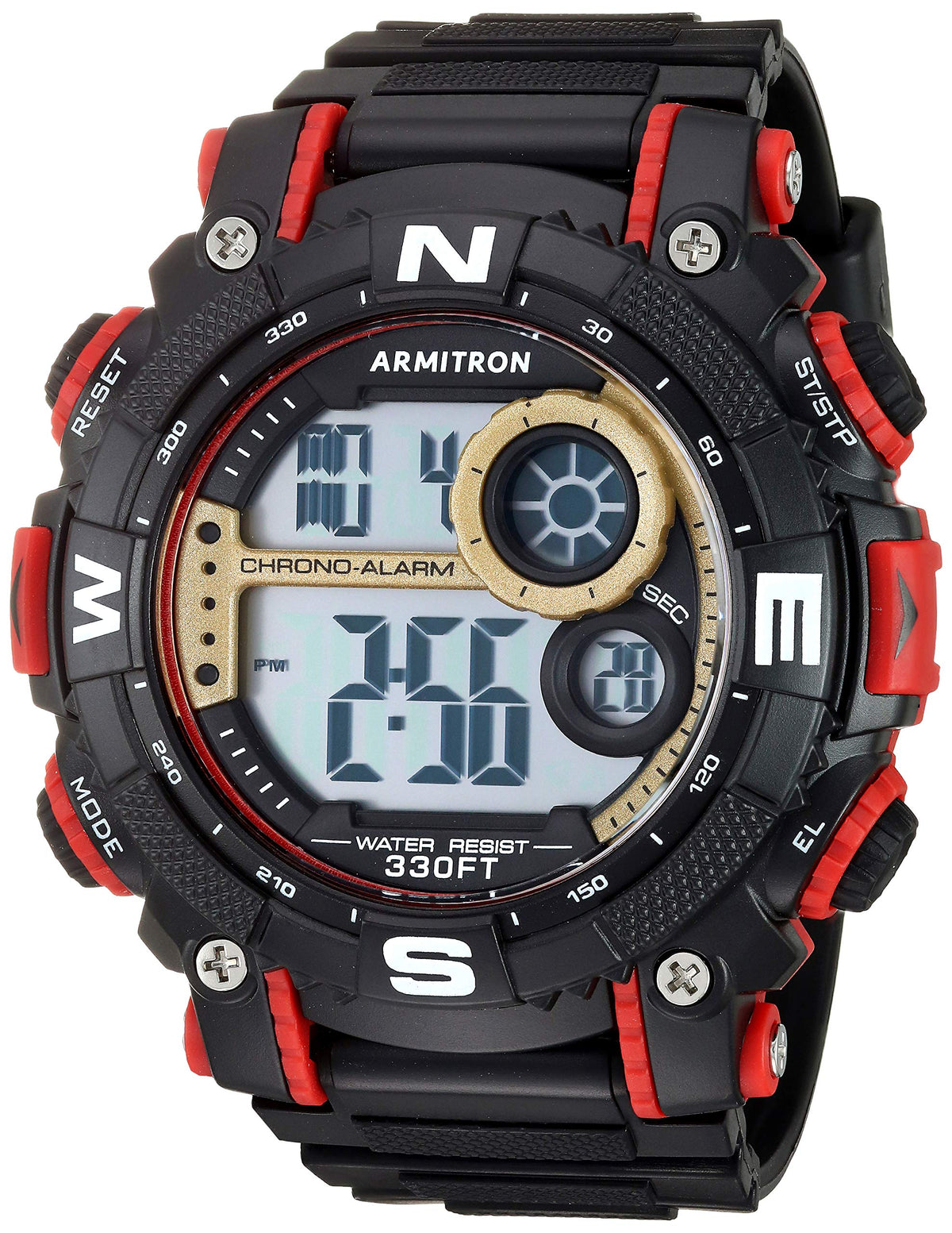 Digital Chronograph Resin Strap Watch H60815
