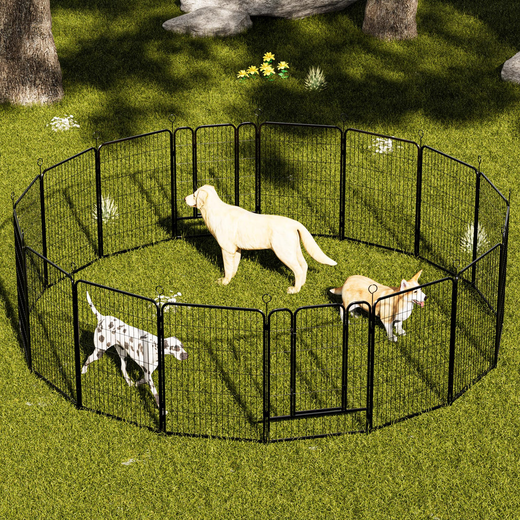 Heavy-Duty Iron Exercise-Pen System Portable Yard Camping Kennel Alternative U16870
