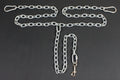 Chew Proof Dog Tether Chain with Tie Down J99974