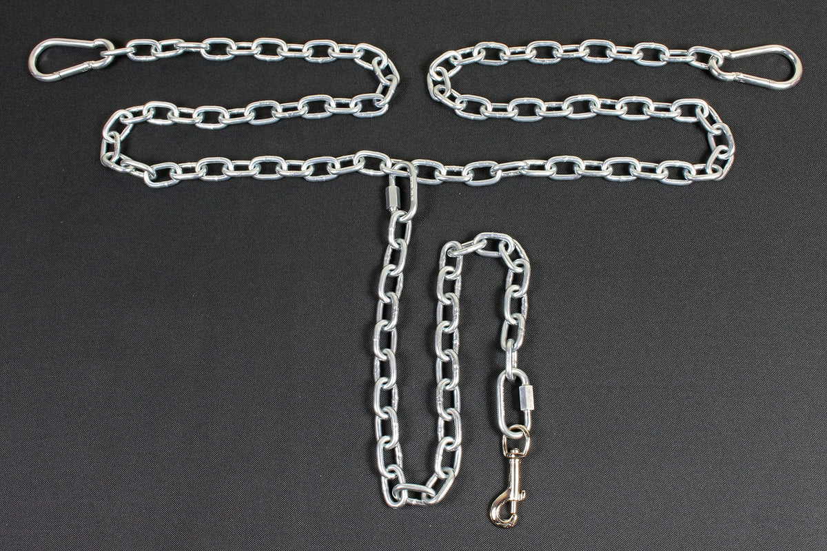 Chew Proof Dog Tether Chain with Tie Down J99974